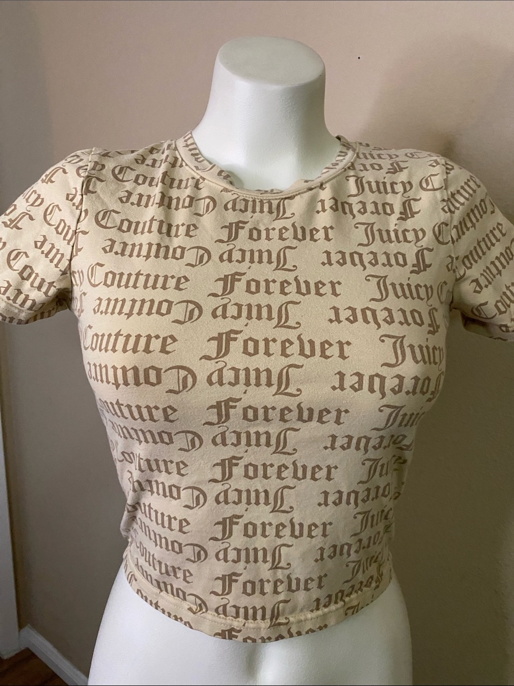 Juicy Couture for F21 juicy couture forever logoprint  cropped baby Tee S 💕
